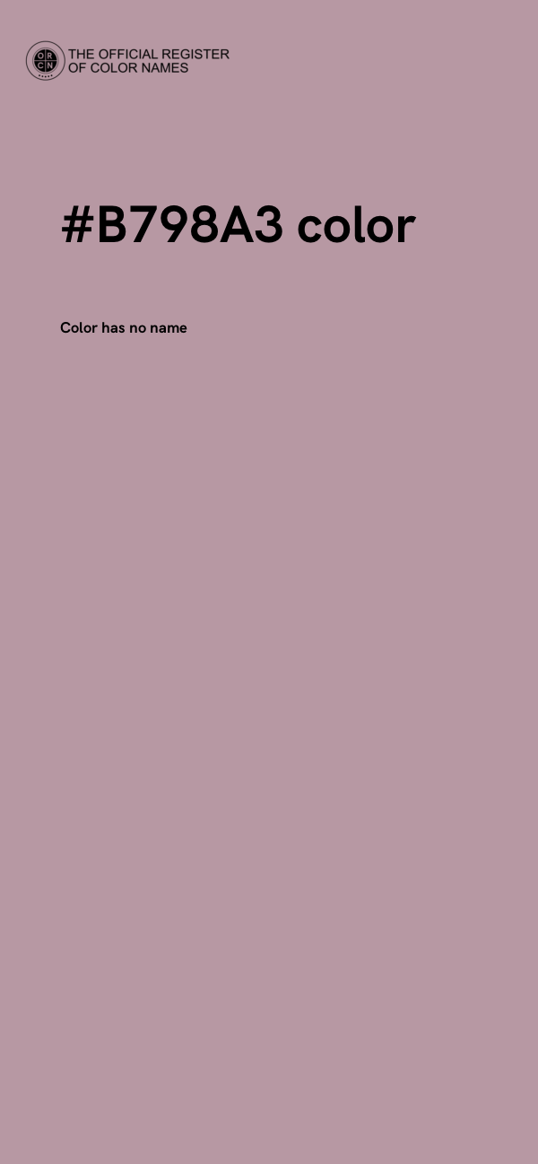 #B798A3 color image