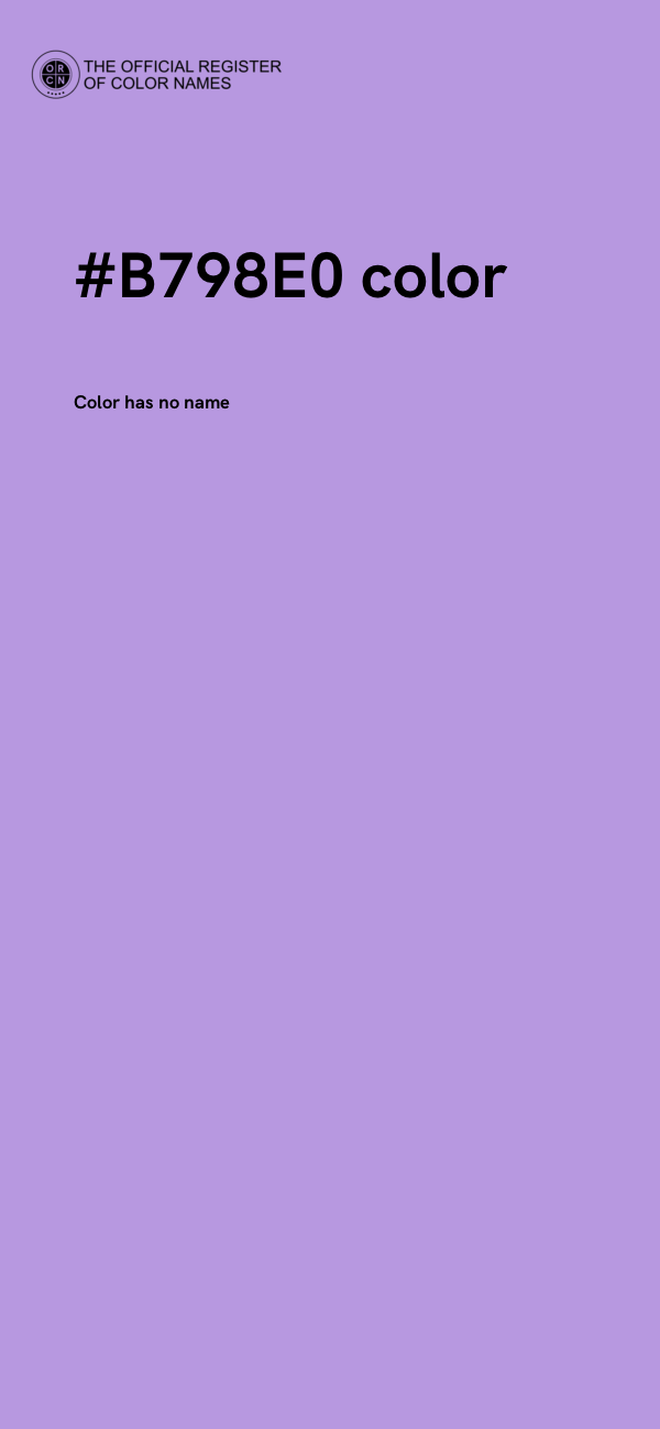 #B798E0 color image