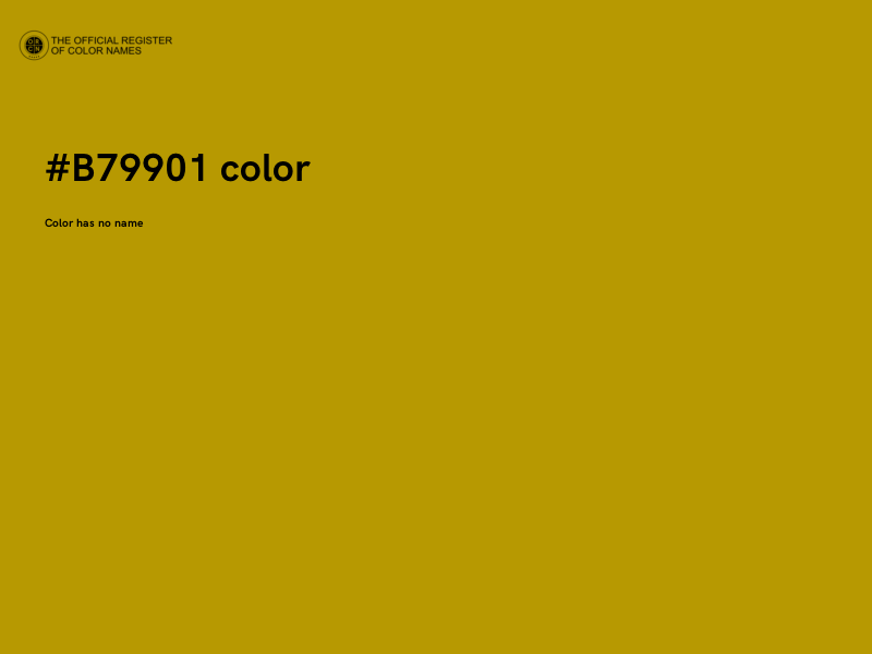 #B79901 color image