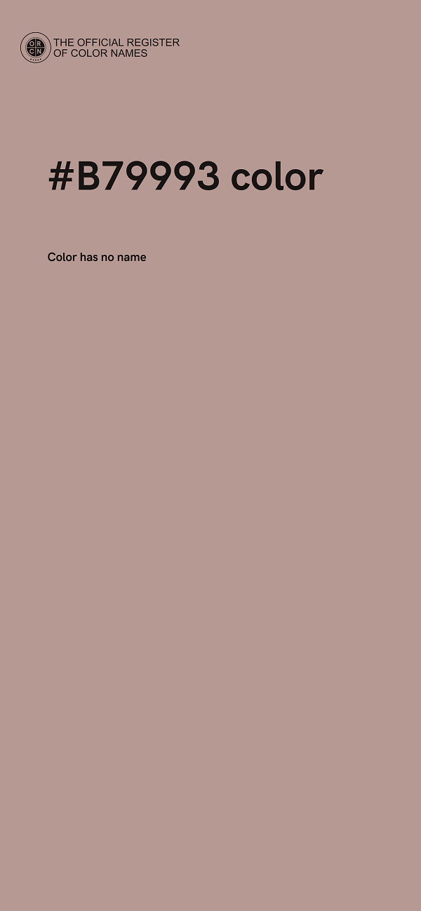 #B79993 color image