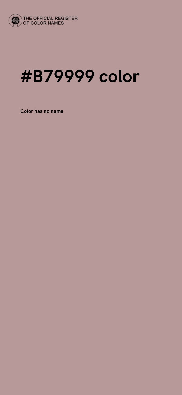 #B79999 color image