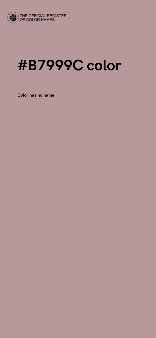 #B7999C color image