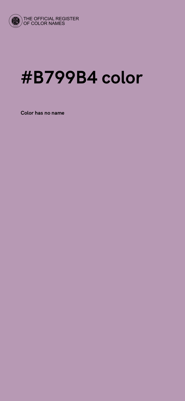 #B799B4 color image