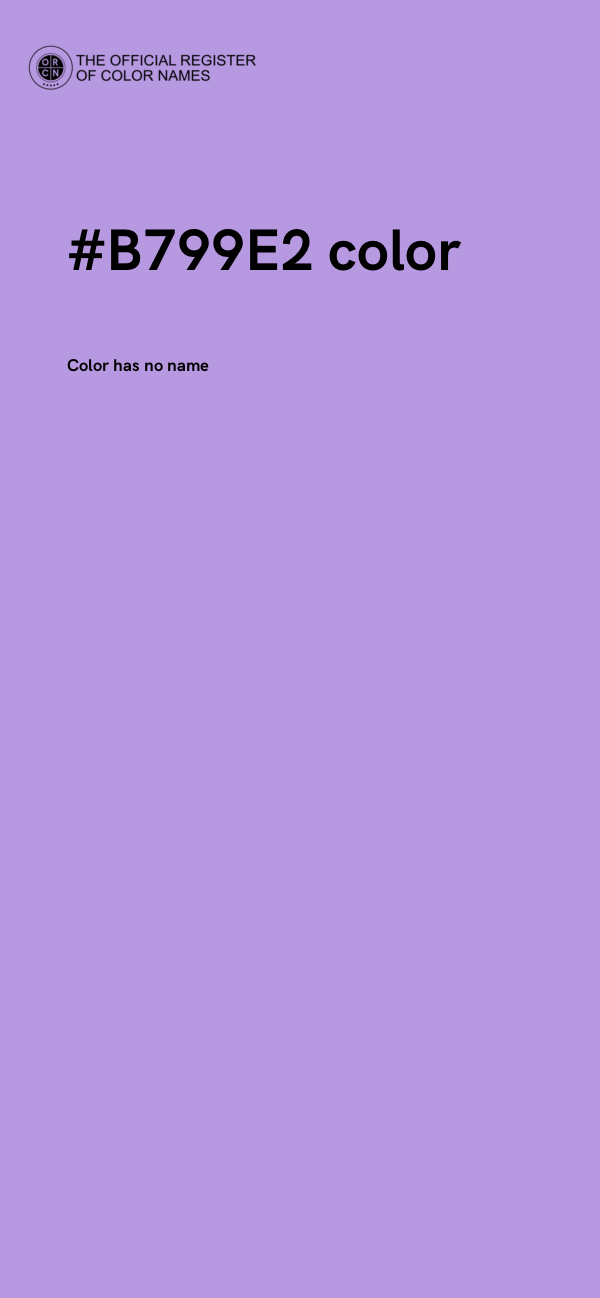 #B799E2 color image