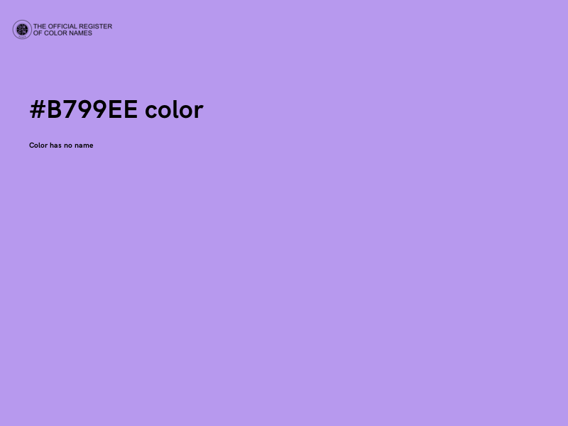 #B799EE color image