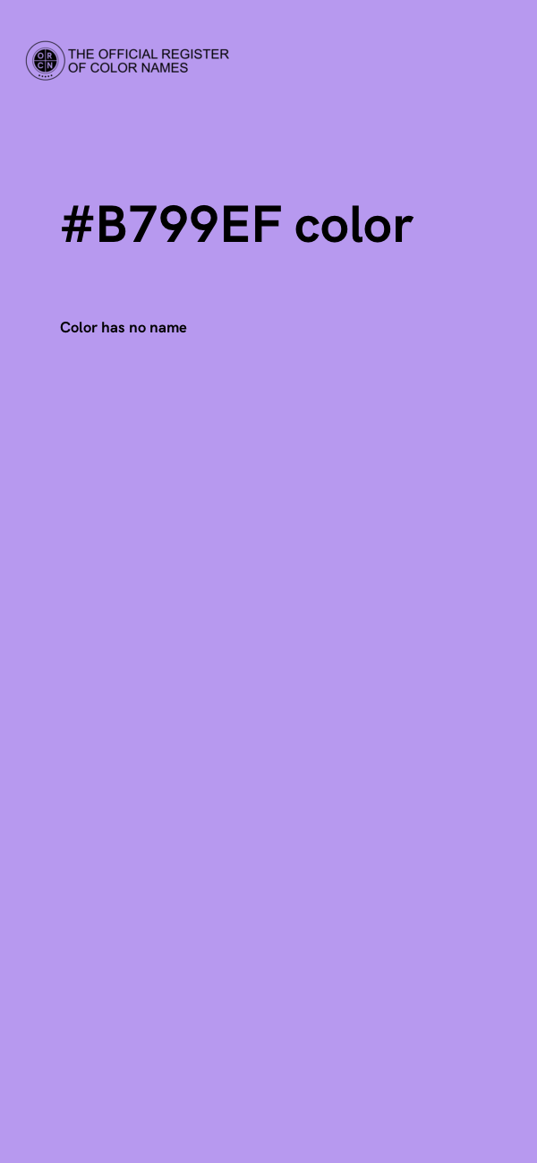 #B799EF color image