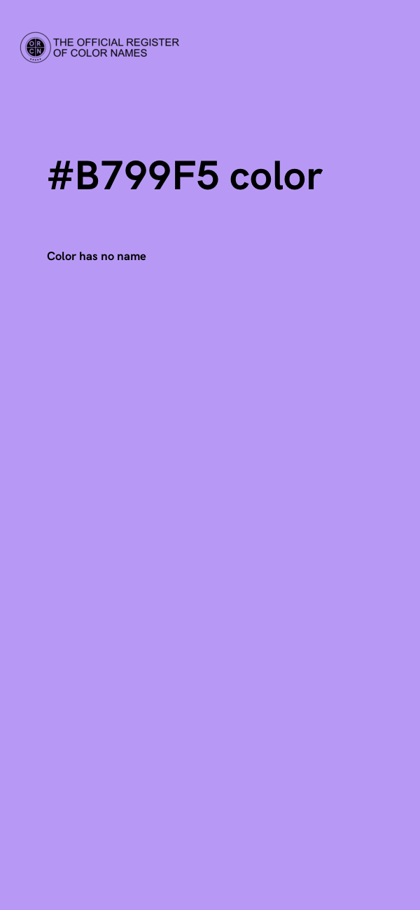 #B799F5 color image