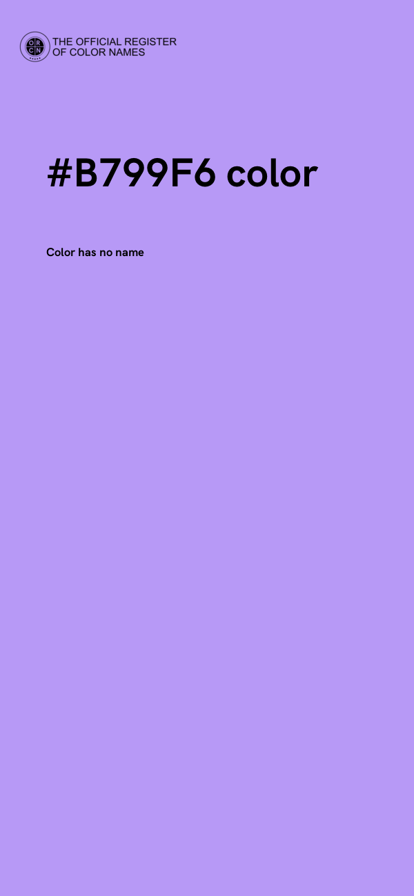 #B799F6 color image