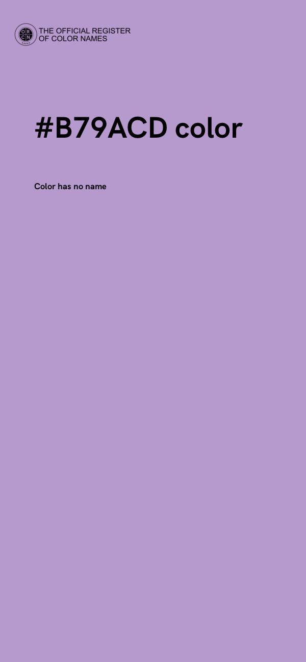 #B79ACD color image