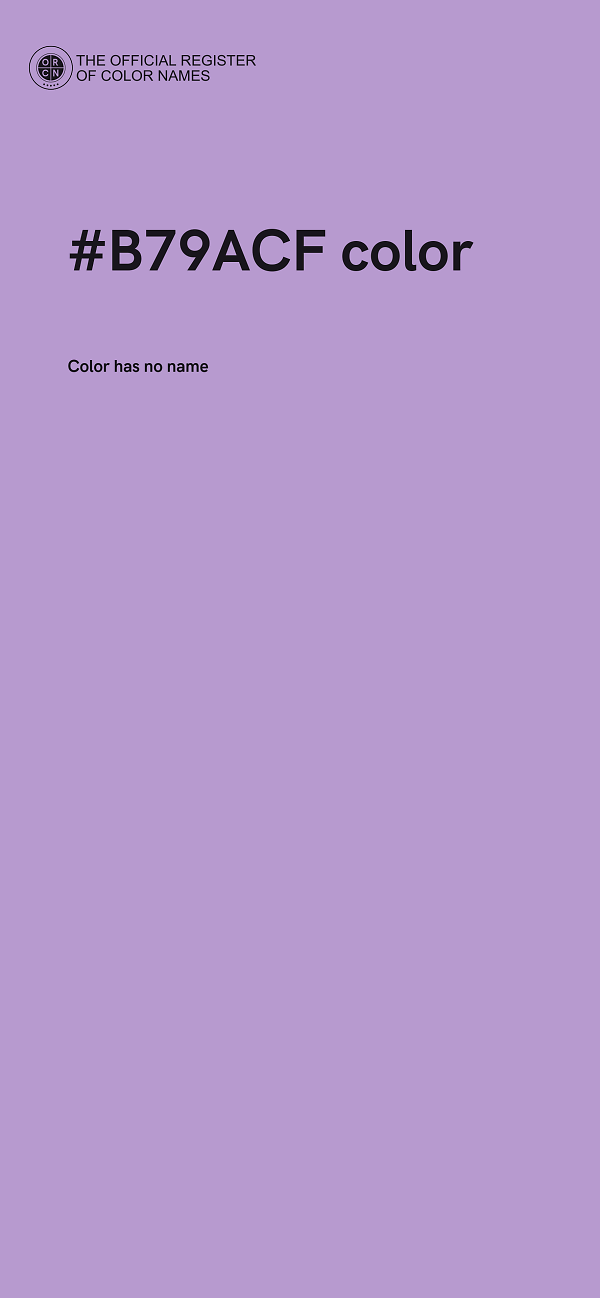 #B79ACF color image