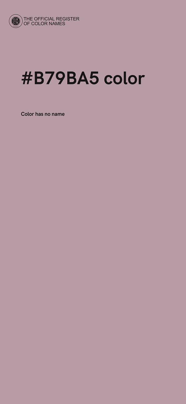 #B79BA5 color image