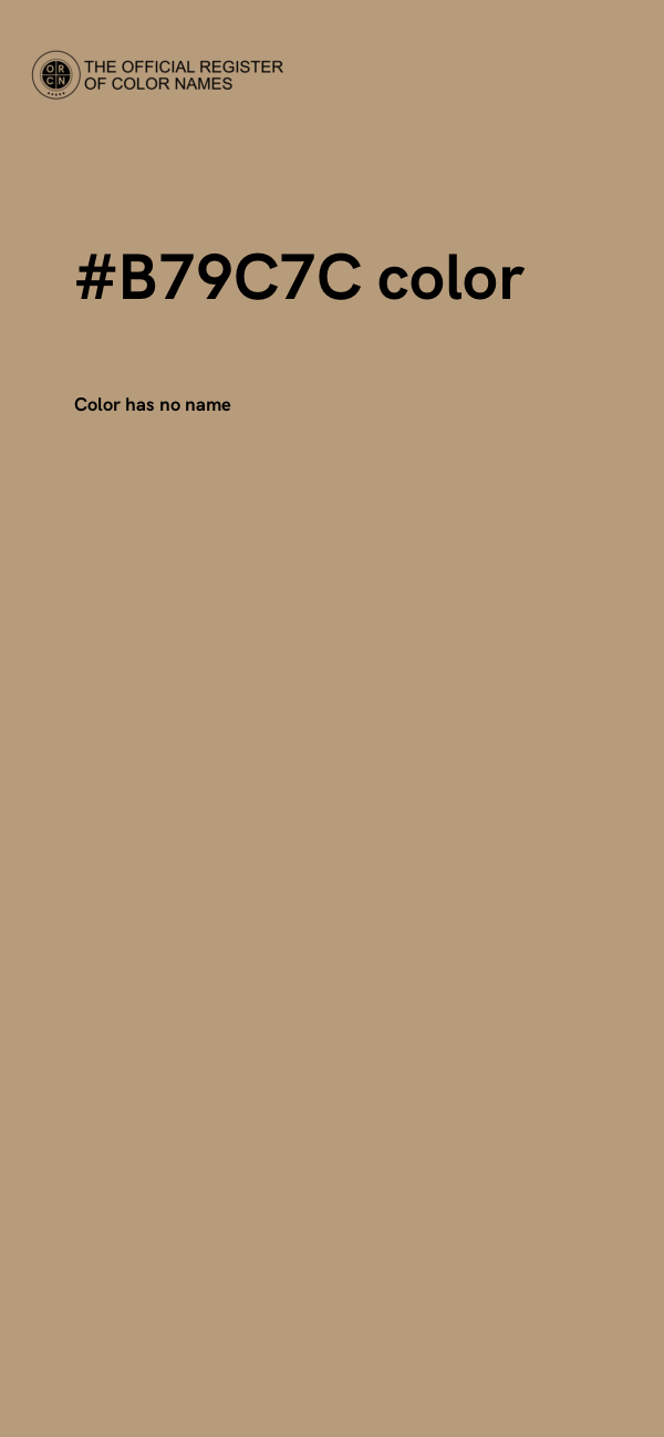 #B79C7C color image