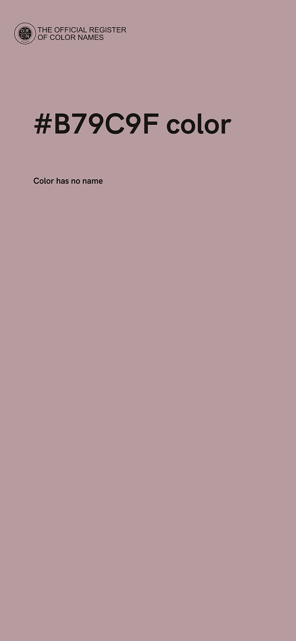 #B79C9F color image