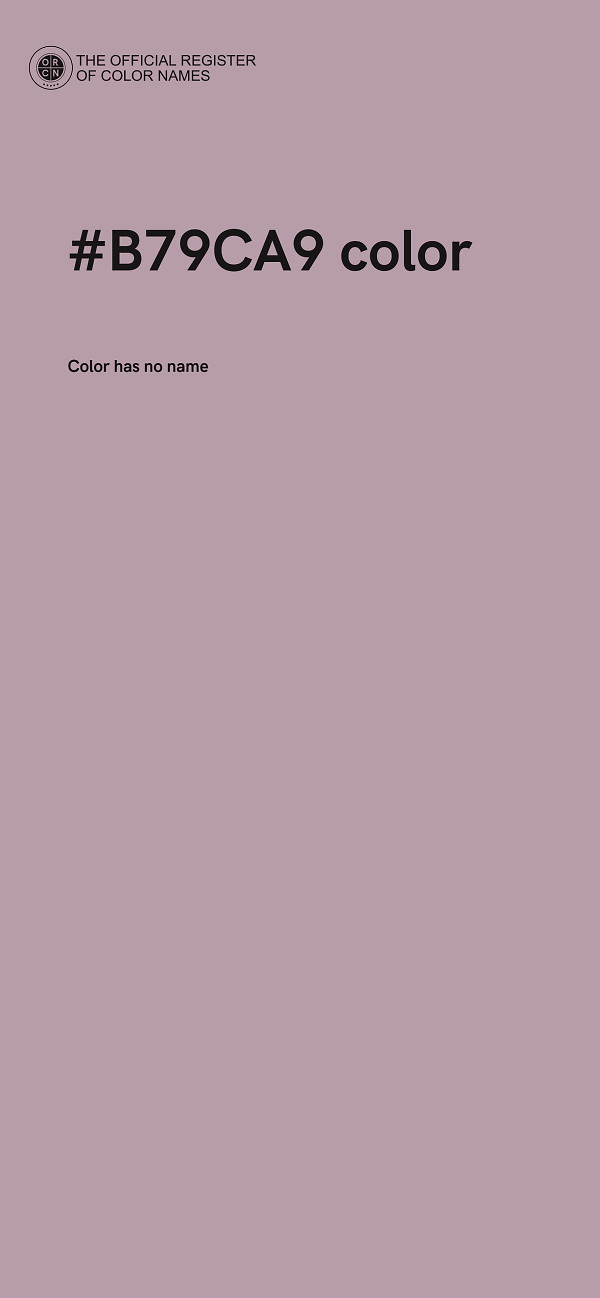#B79CA9 color image