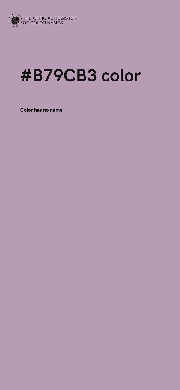#B79CB3 color image