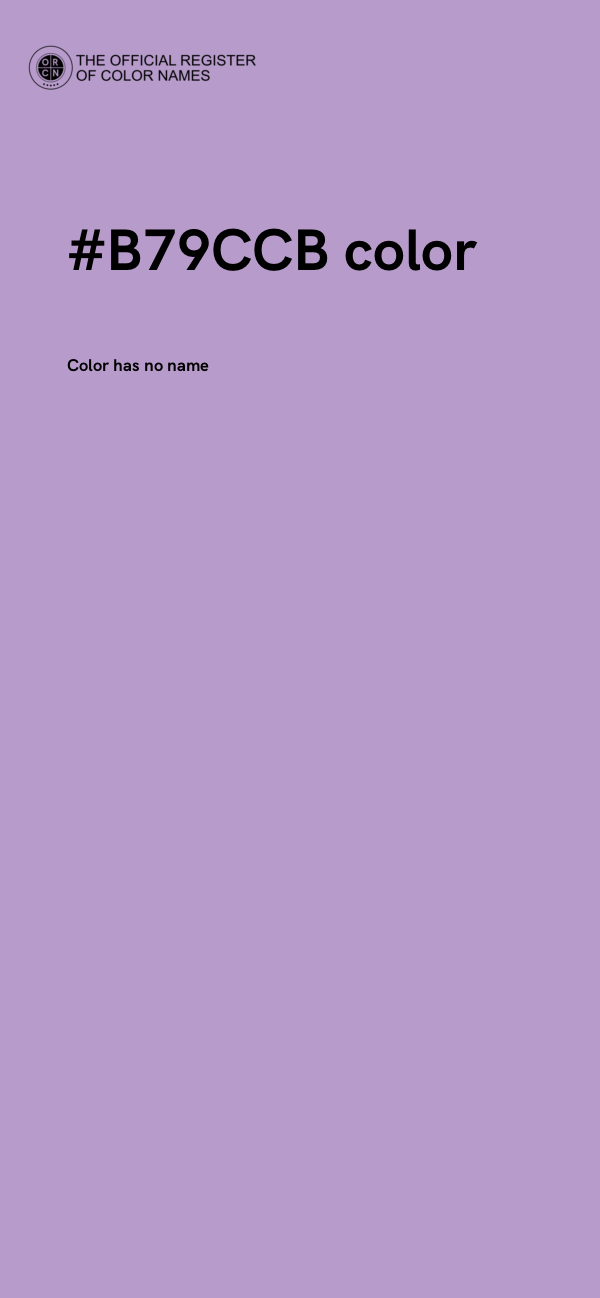 #B79CCB color image