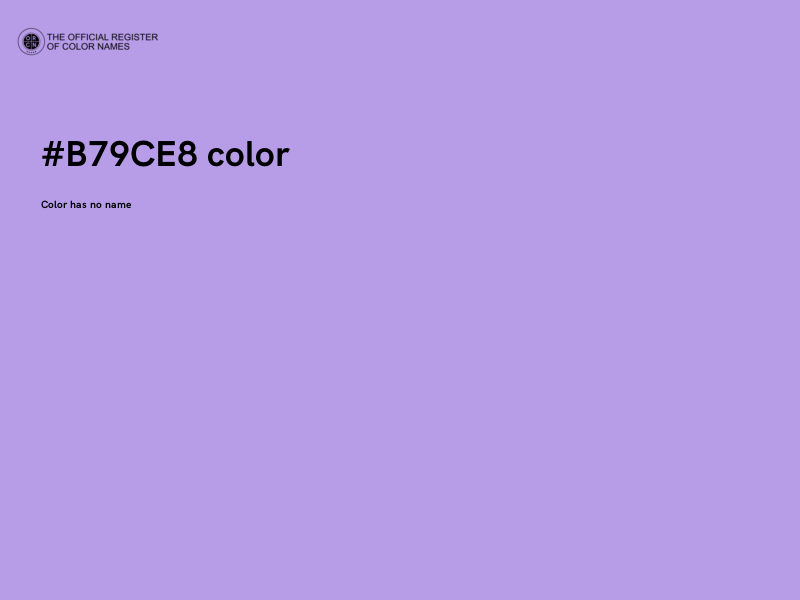 #B79CE8 color image