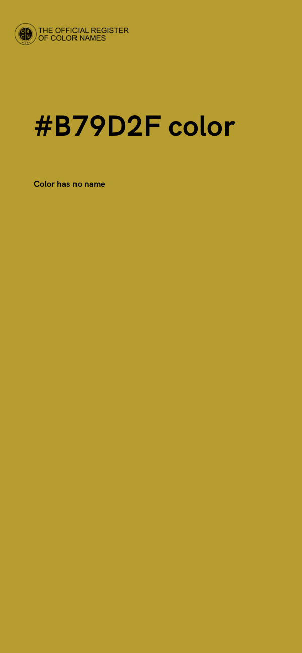 #B79D2F color image