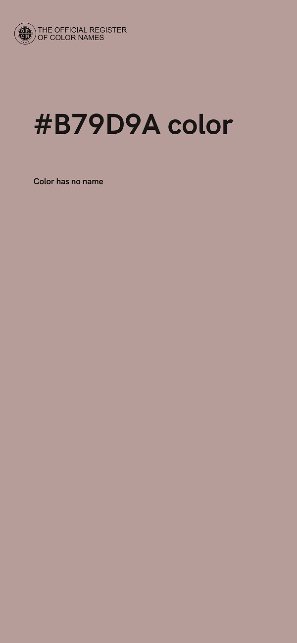 #B79D9A color image
