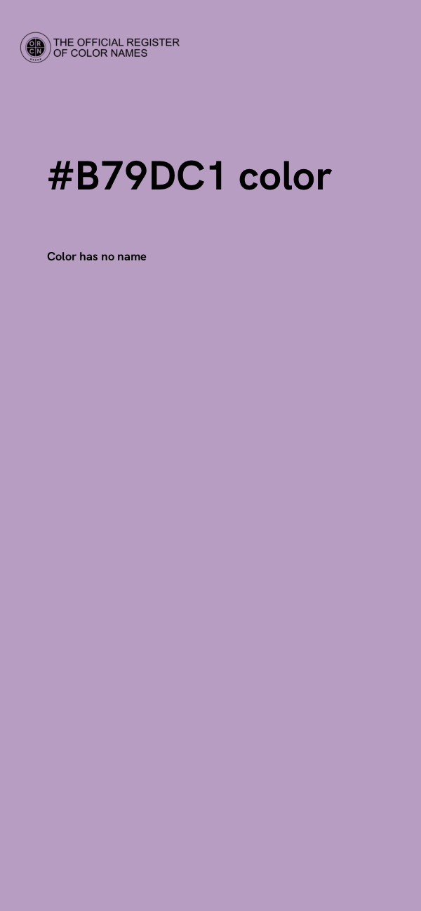 #B79DC1 color image