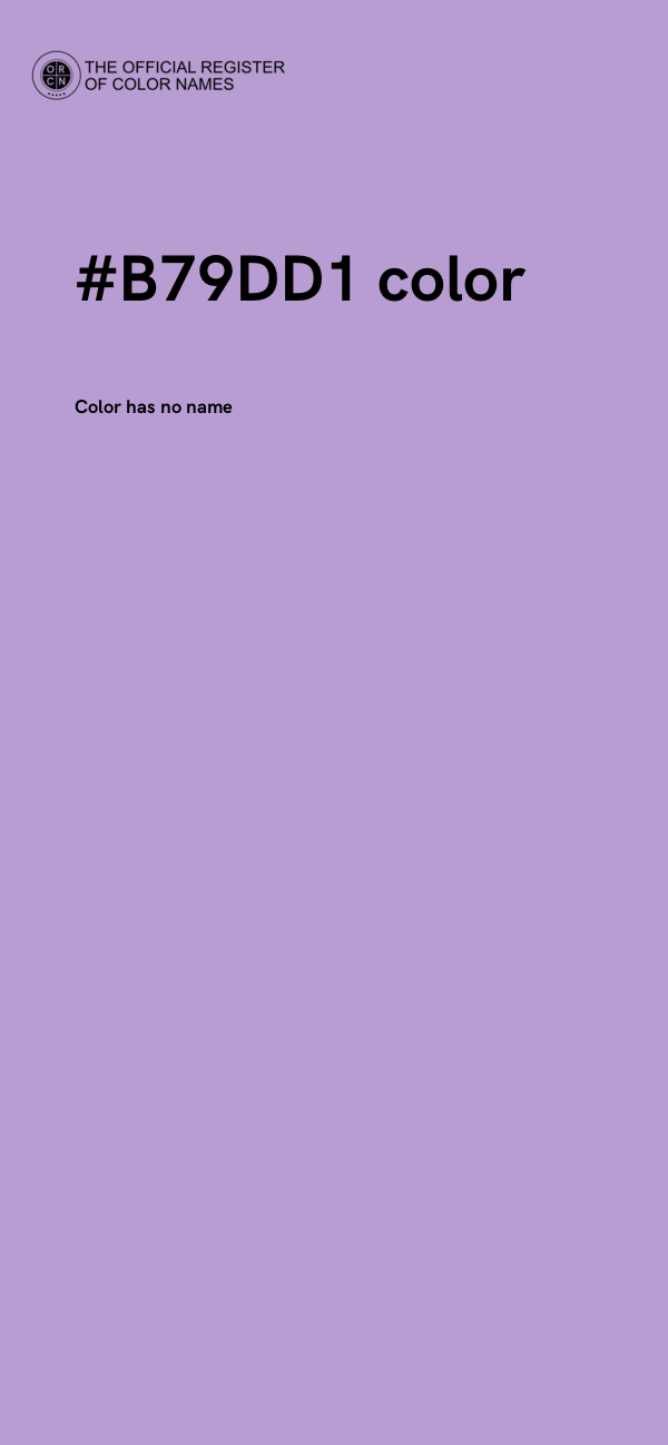 #B79DD1 color image