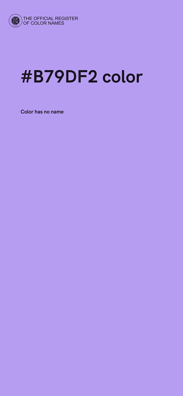 #B79DF2 color image