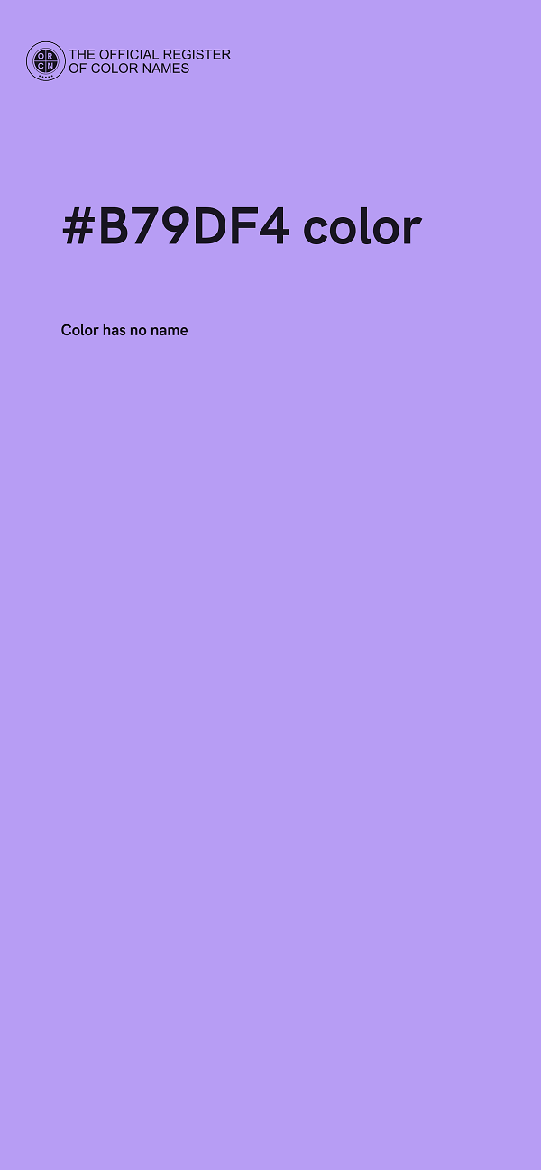 #B79DF4 color image