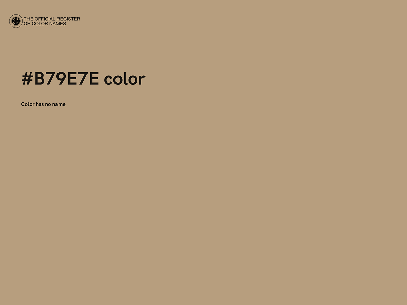 #B79E7E color image