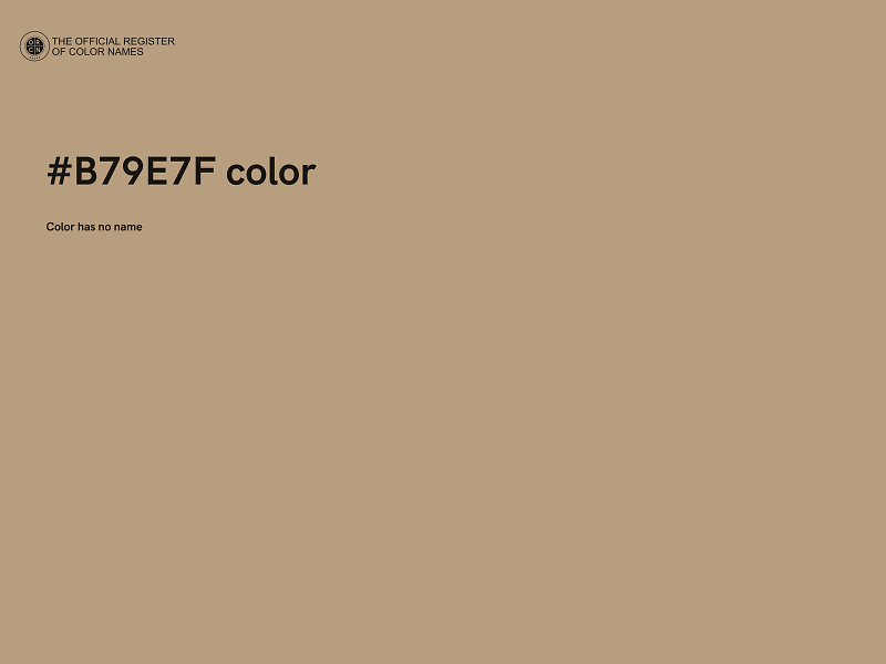 #B79E7F color image