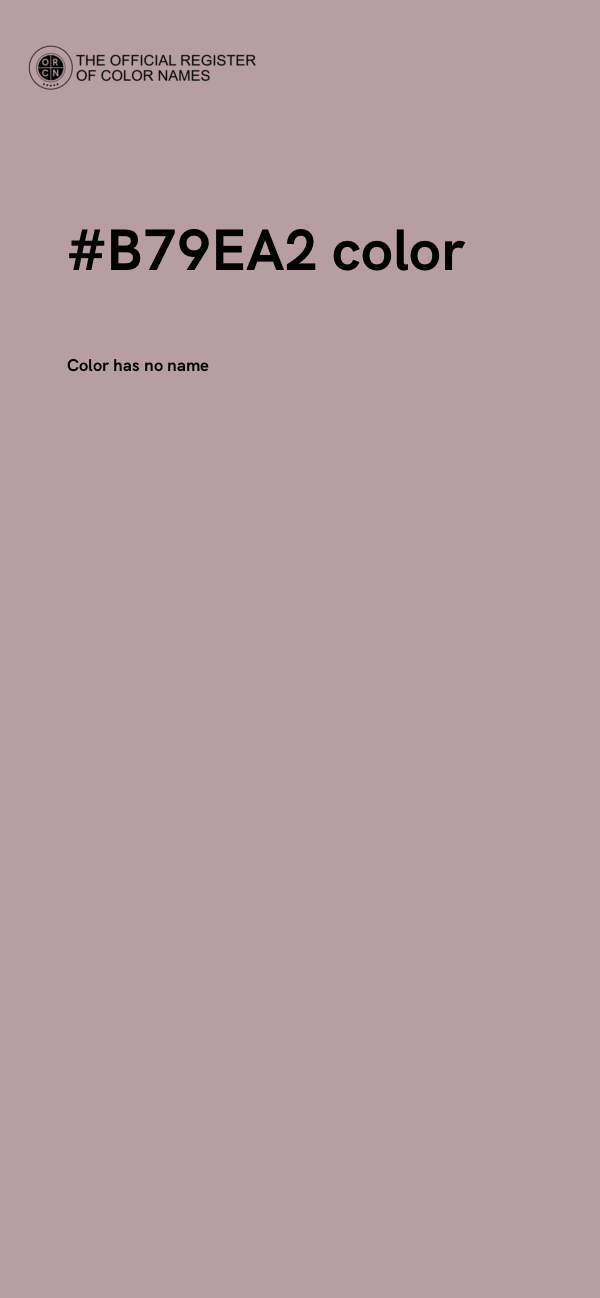 #B79EA2 color image