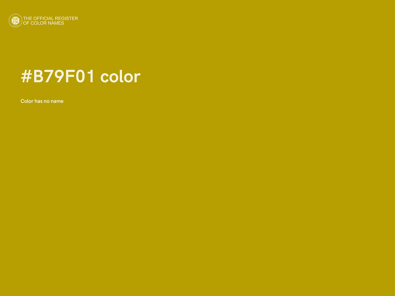 #B79F01 color image