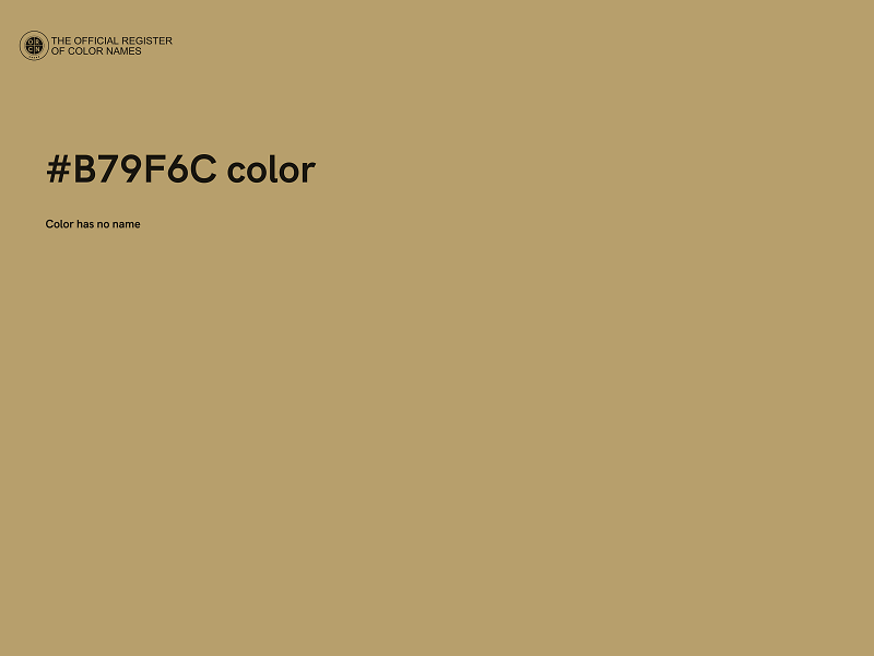 #B79F6C color image