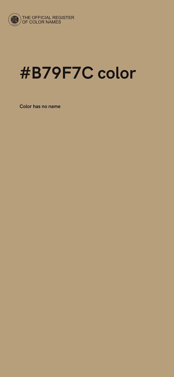 #B79F7C color image