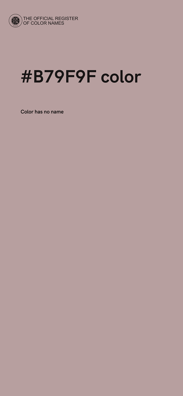 #B79F9F color image