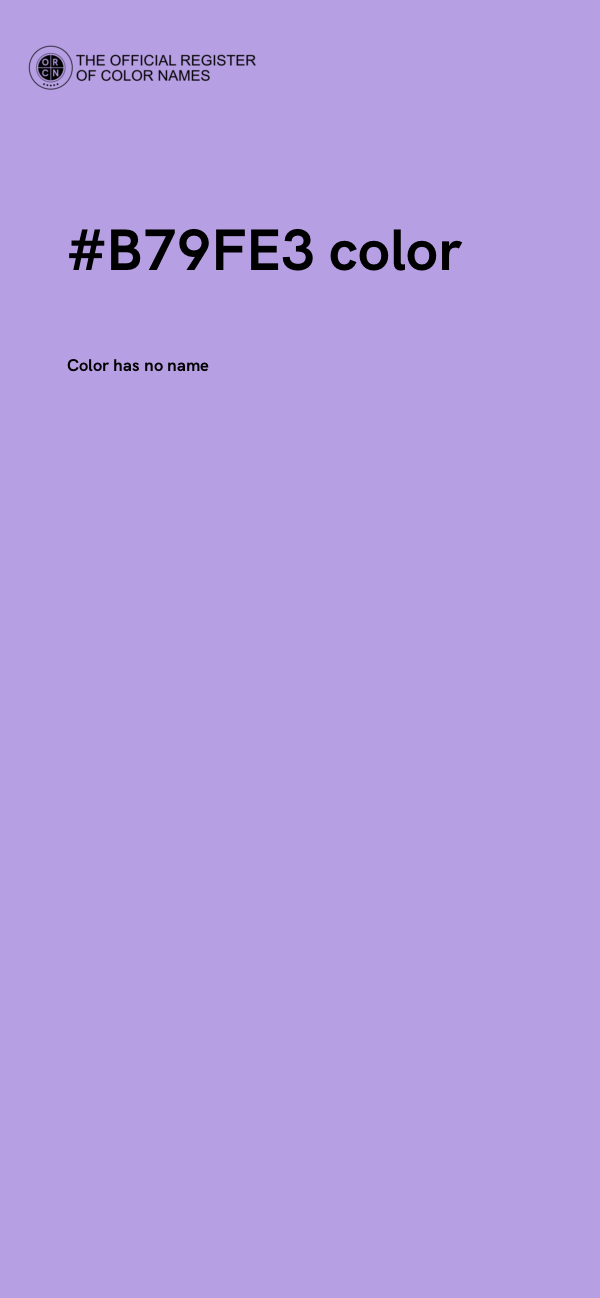 #B79FE3 color image