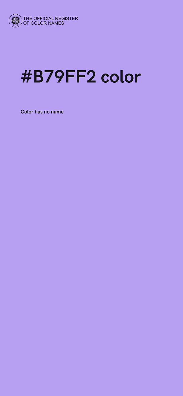 #B79FF2 color image