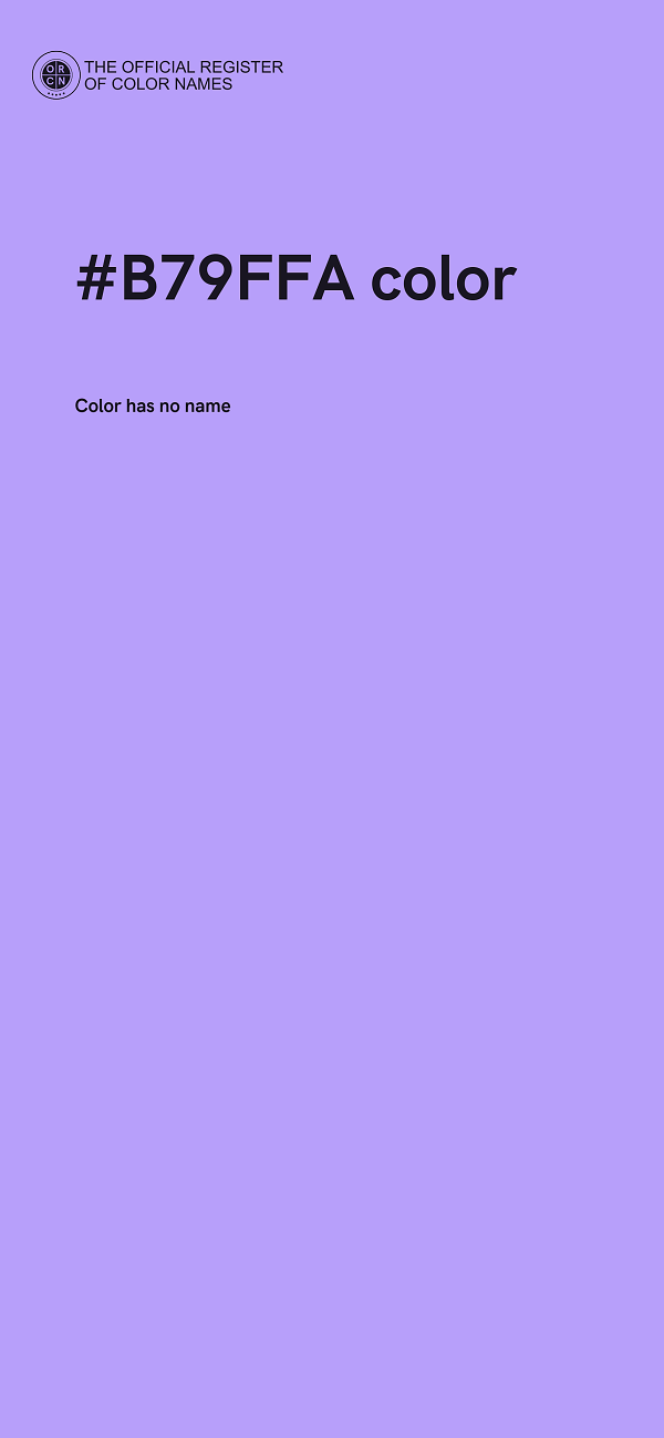 #B79FFA color image