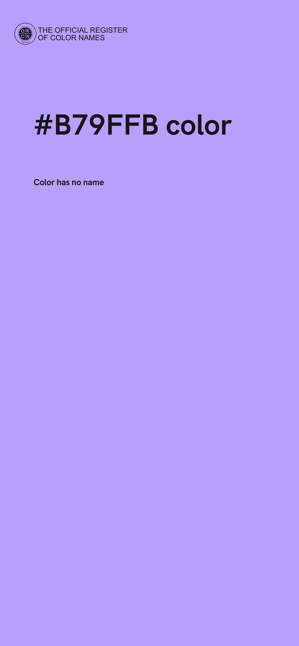 #B79FFB color image