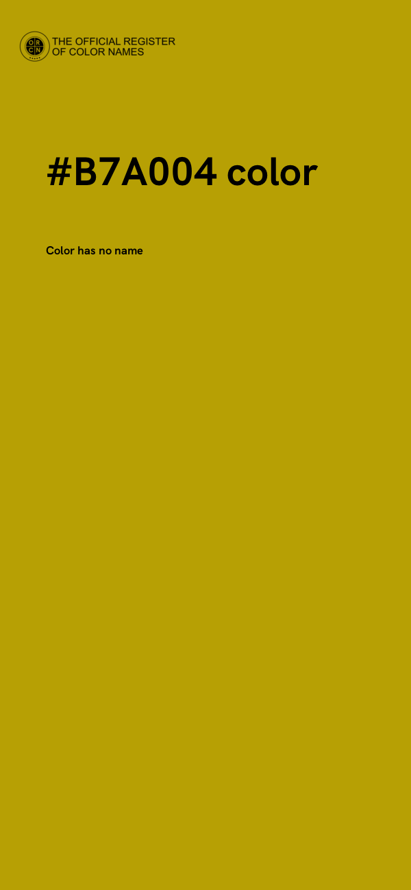 #B7A004 color image