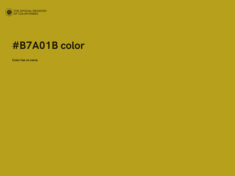 #B7A01B color image