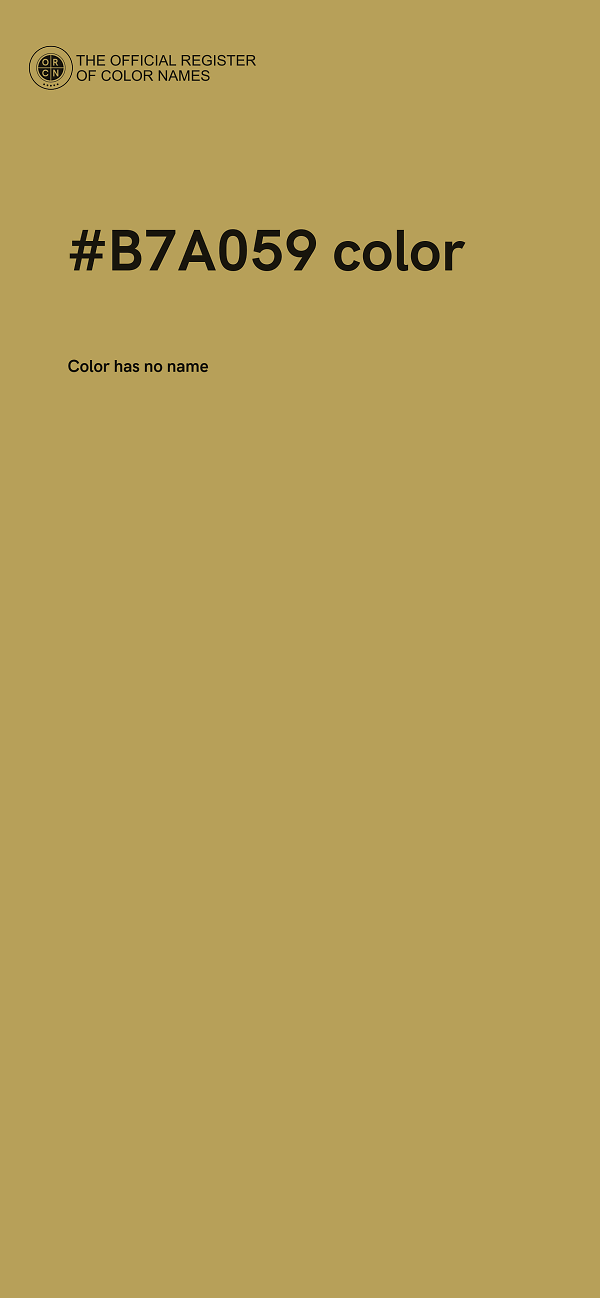 #B7A059 color image