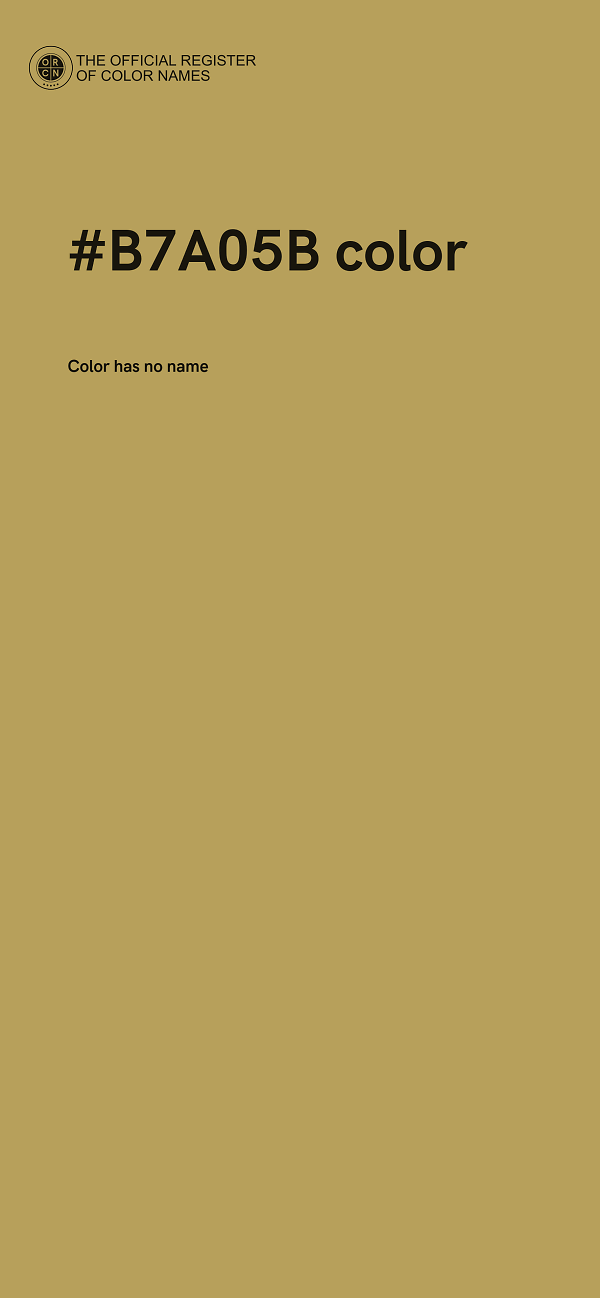 #B7A05B color image