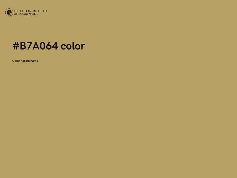 #B7A064 color image