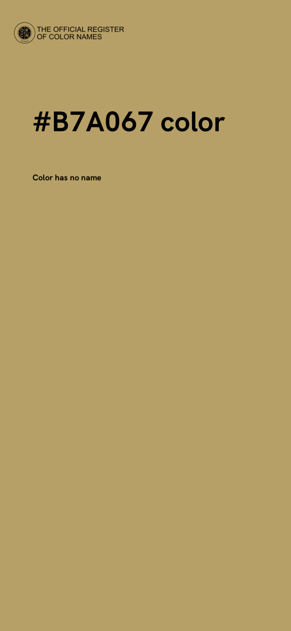 #B7A067 color image
