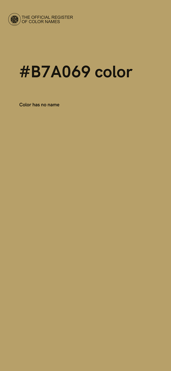 #B7A069 color image
