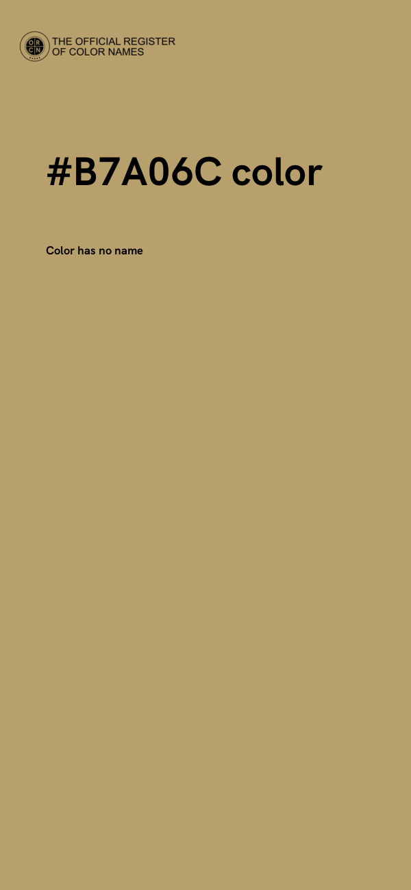 #B7A06C color image