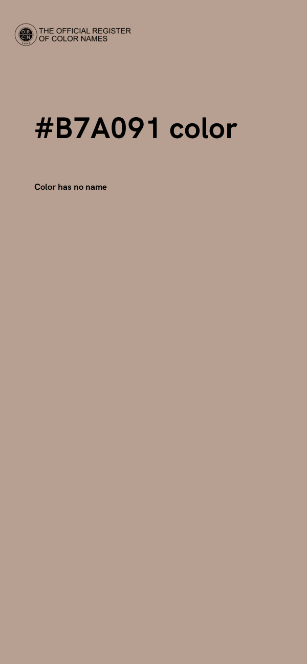 #B7A091 color image
