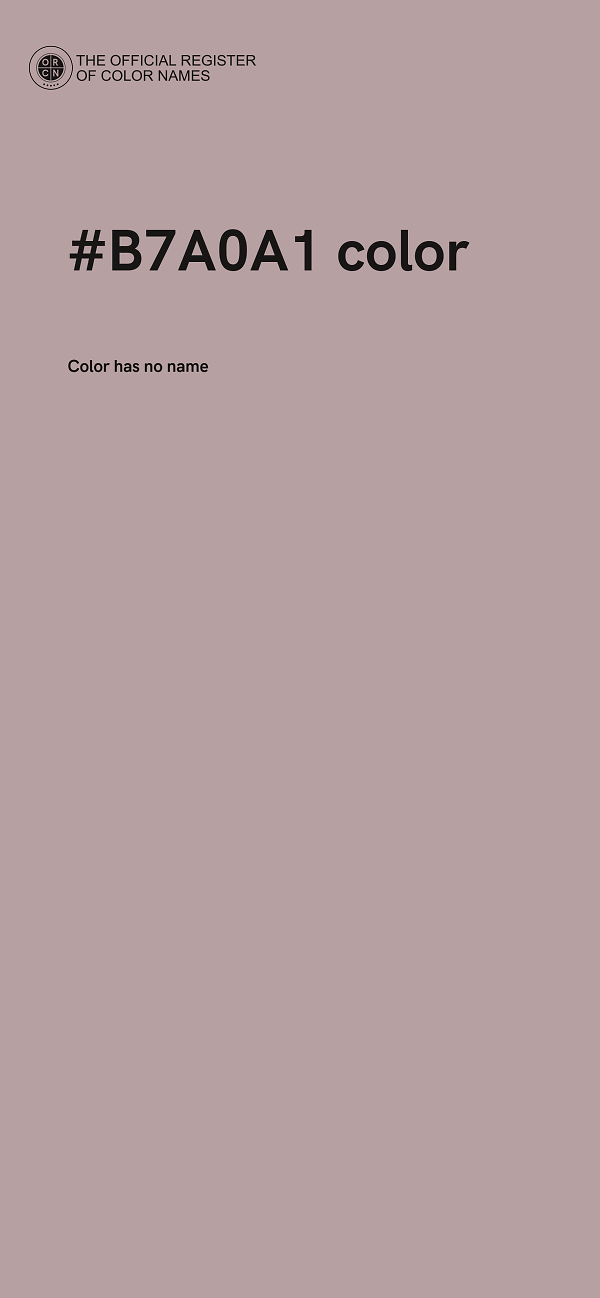 #B7A0A1 color image
