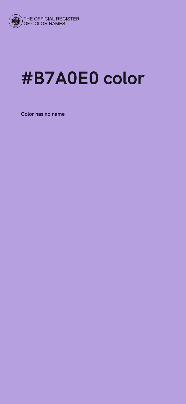 #B7A0E0 color image