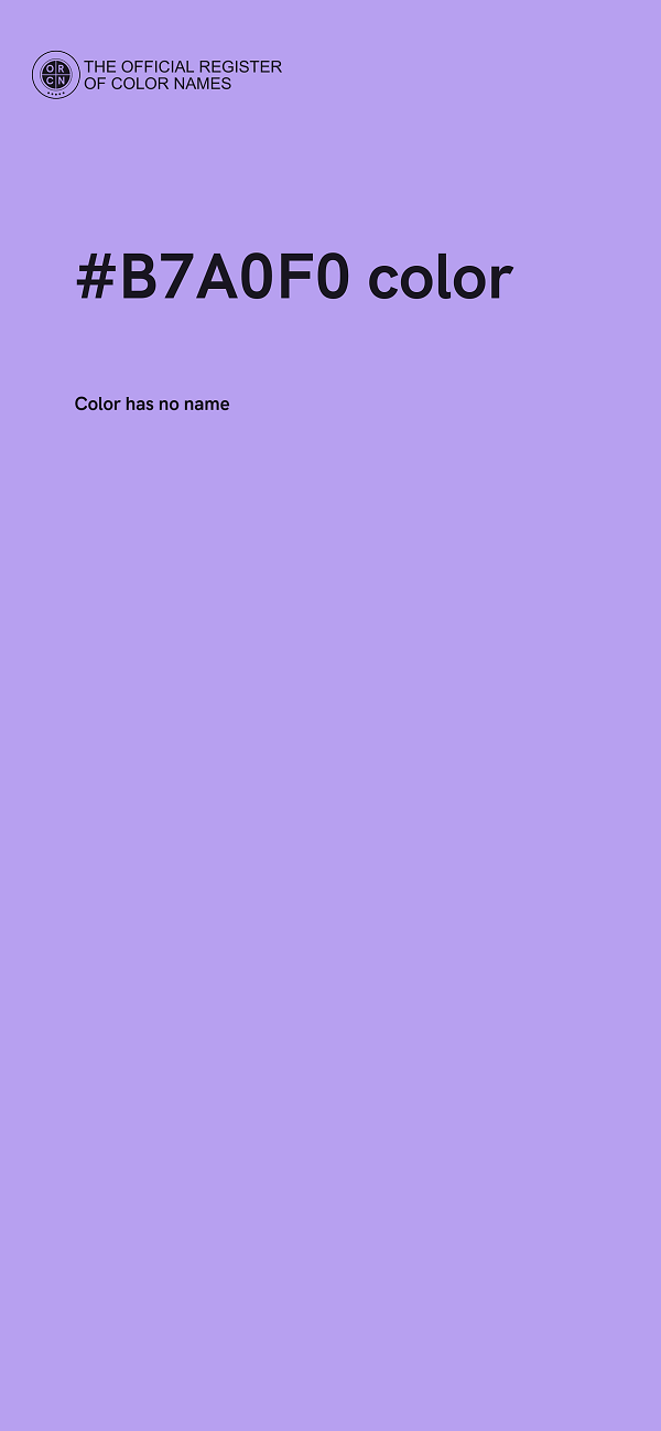 #B7A0F0 color image